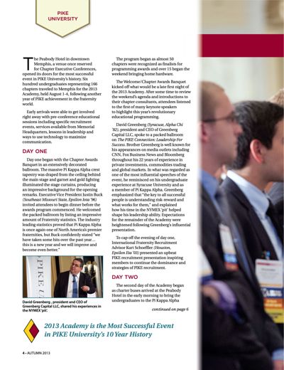 Pike University, Autumn 2013